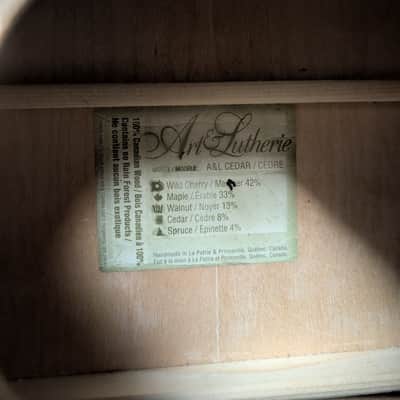 Art & Lutherie A&L cedar Mid 90's - Matte image 2
