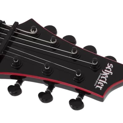 Schecter Sullivan King Banshee-7 FR-S Electric Guitar. Obsidian Blood image 9