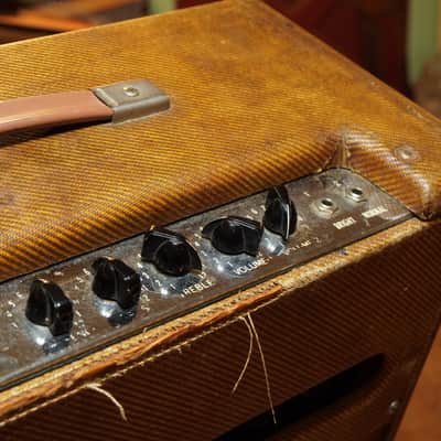 1957 Fender Bassman 5E6 40w 4x10" Tube Amp Combo (VIDEO! Bill Carruth Work, Ready to Go) image 12
