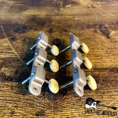 Vintage EKO Italian 3X3 Tuners *USED* (1960s - Nickel) image 3