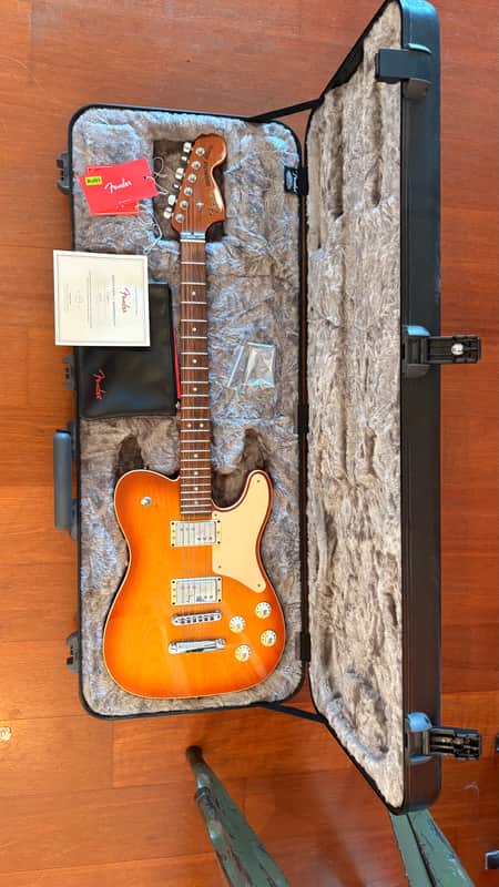 Fender Limited Edition Parallel Universe Series Troublemaker Telecaster Deluxe 2018 - Ice Tea Burst imagen 1