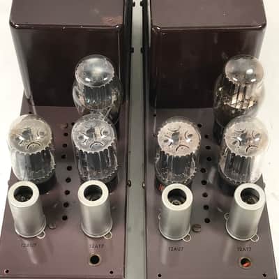 Pair Vintage The Fisher Model 80-AZ Tube Amplifier (Rare Military Version) image 9