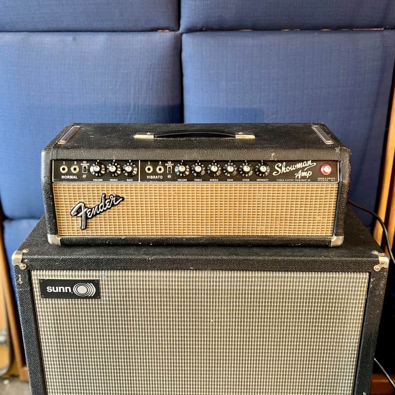 Fender FEIC Showman Amplifier 1965 - Blackface pre CBS tube amp image 1