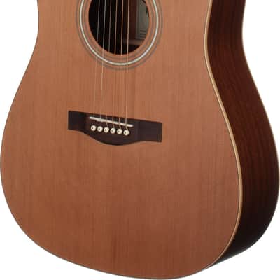 Teton STS105NT-L 105 Series Dreadnought Solid Western Red Cedar Mahogany Neck 6-String Acoustic Guitar For Left Handed Players image 1