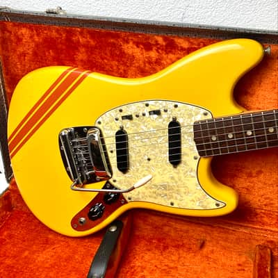 Fender Mustang "All Original " 1969 - Competition Orange w/ Matching Headstock image 5
