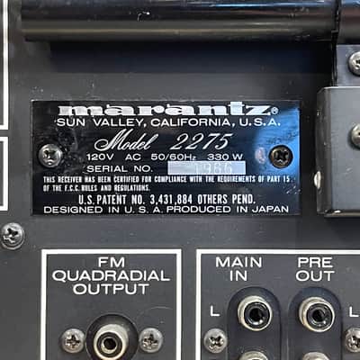 Marantz Model 2275 Stereophonic Receiver with repro wood case image 5