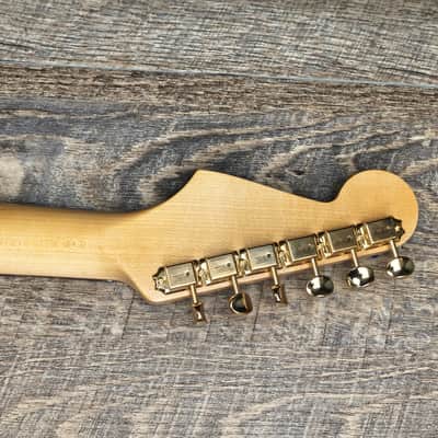 MyDream Partcaster Custom Built - Honey Burst Gold Short Scale JM Dippers image 8