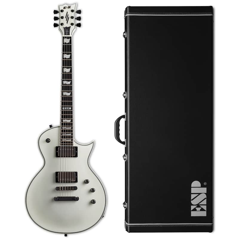 ESP E-II Eclipse Snow White Satin SWS EC Electric Guitar + Hard Case Made in Japan B-Stock image 1