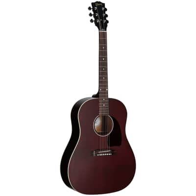 Gibson Limited Edition J-45 Special Acoustic-Electric Guitar (with Gig Bag), Wine Red image 5
