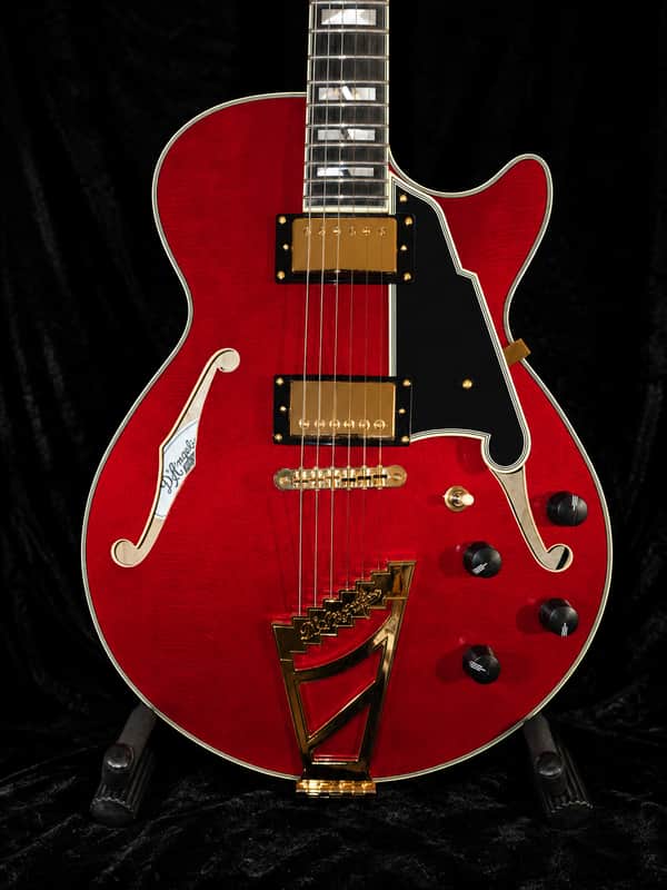 D'Angelico Excel EX-SS Semi-Hollow with Stairstep Tailpiece, Ebony Fretboard 2021 - Present - Trans Cherry image 1