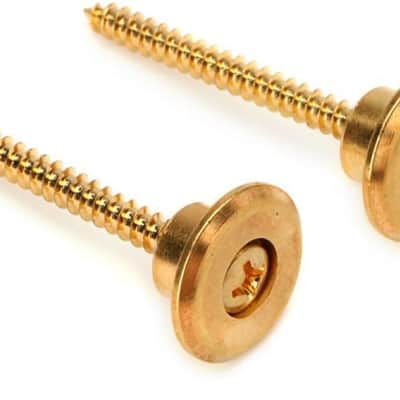 Genuine PRS Strap Buttons With Screws - GOLD, #101753::003: