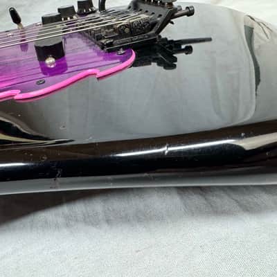 Squier by Fender MIJ Made In Japan Stratocaster Guitar with Floyd Rose + EMGs Upgrades + Case 1985 - 1986 - Black / Maple neck image 20