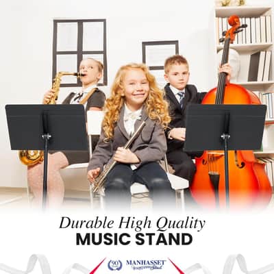 Music Stand For Sheet Music - Bulk Pack Of 6 Stands - 48 Symphony Model - Long Lasting, Durable Stand - Adjustable Height - 20" By 12" - Made In The Usa image 6