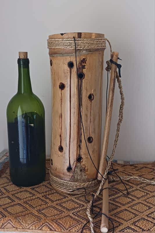 Bamboo slit tube percussion (Sierra Leonean-style kele) image 1