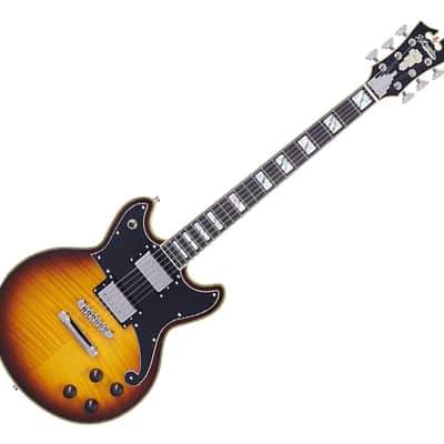 D'Angelico Deluxe Brighton Electric Guitar - Vintage Sunburst - Open Box image 1