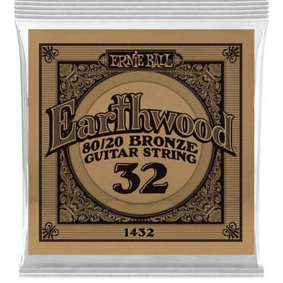 Ernie Ball P01432 .032 Earthwood 80/20 Bronze Acoustic Guitar String