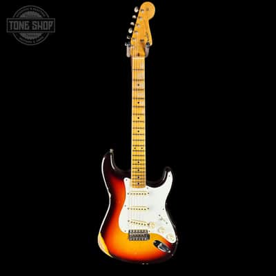Used 2023 Fender Custom Shop 1958 Stratocaster Relic Sunburst w/case TSU24721 image 2