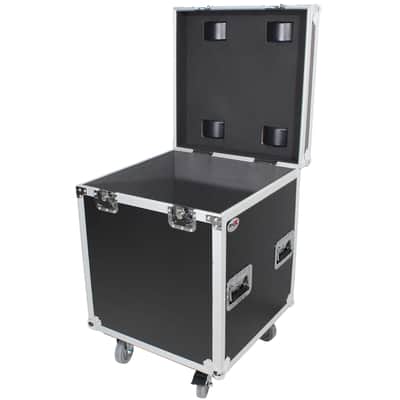 ProX XS-UTL4 Utility Flight Case w/ Black Laminate 4" Casters w/ Caster Dishes image 10
