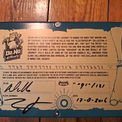 Dr. No Effects 11:11 signature Alain Johannes fuzz wah 2024 - Green image 4