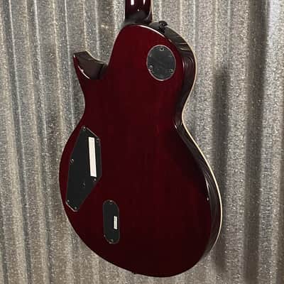 ESP LTD EC-1000 QM Quilt Top See Thru Black Cherry Fluence Guitar & Case #0202  Used image 11