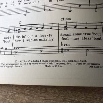 Walt Disney Tab Music of Today (1968) Easy Piano / Lyric Arrangements The One & Only Genuine Original Family Band image 18
