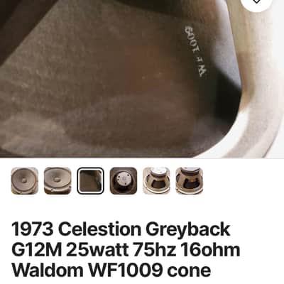 70’ Celestion t1281 g12h30 pre rola “greenbacks” (x4) image 11