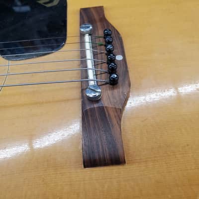 Aria acoustic guitar 1970's? Model # 794 Natural finish made in Japan with case image 3