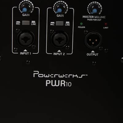 Powerwerks PWR10 Powered Speaker 10 Inch 600 Watt Speaker Cabinet Black image 7