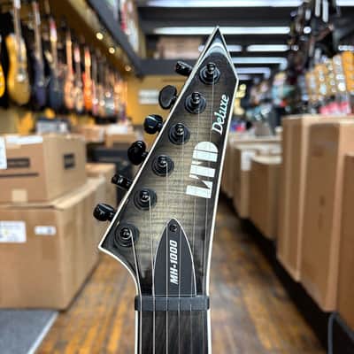 ESP LTD Korea MH-1000ET EverTune Electric Guitar 2023 Charcoal Burst w/Padded Gig Bag image 7