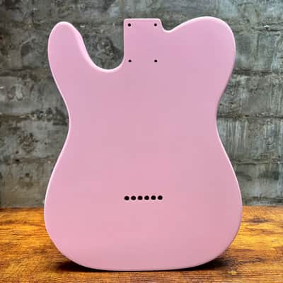 Warmtone Custom Guitars Swamp Ash Tele Guitar Body "Pink" 4.6lbs image 2