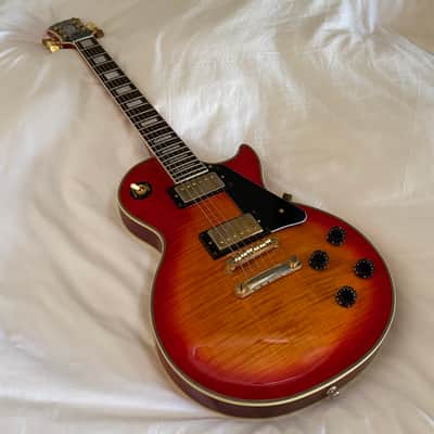 Vintage 2001 Epiphone (Gibson) Les Paul Custom Plus - Heritage Cherry Sunburst - Flame Top - Made in Korea (MIK) - Free Pro Setup image 14