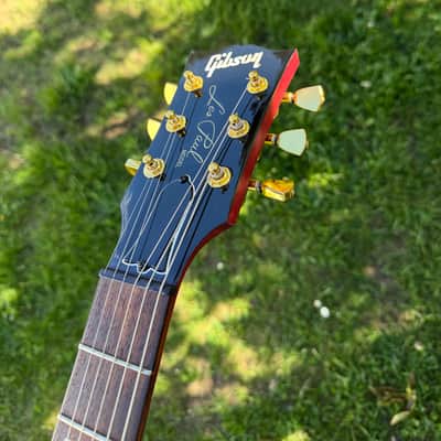 Gibson Les Paul Junior LPJ EMG upgrade gloss headstock upgrade left handed lefty image 15