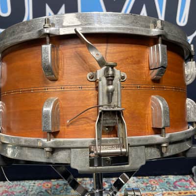 Leedy 6.5x14" Leedy USA Custom Shop / Craviotto Solid Cherry Shell “Relic Series” Snare Drum 2008 #2 of 3!! image 7