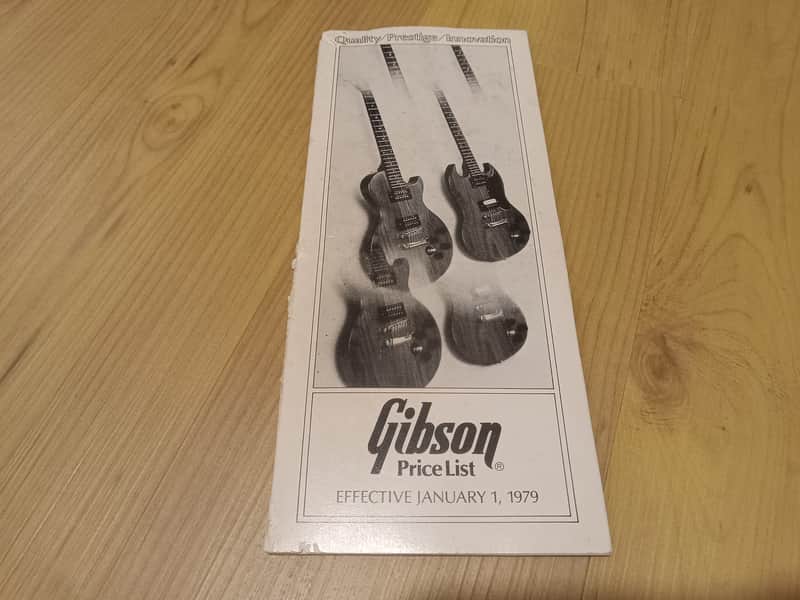 Vintage 1979 Gibson Full-Line Price List! Rare, Original Case Candy, Paperwork! image 1