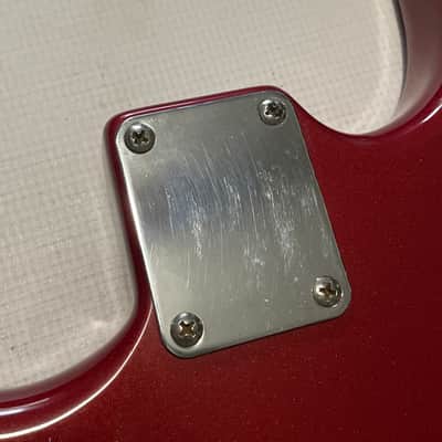 1995 MIM Fender Mexico Candy Apple Red Stratocaster Guitar Body 6 Post Tremolo image 14