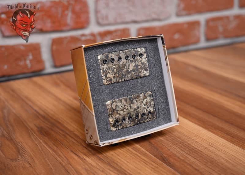 Bare Knuckle Painkiller Set with Battle Worn Camo Covers /Black Bolts 53mm Trem Spacing image 1