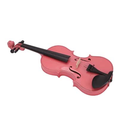 Pink 4/4 Full Size Acoustic Violin Beginner Student Fiddle Set w/ Case Bow & Rosin image 5