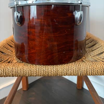 Gretsch Stop Sign 12" Concert tom 70’s/80’s - Mahogany image 2