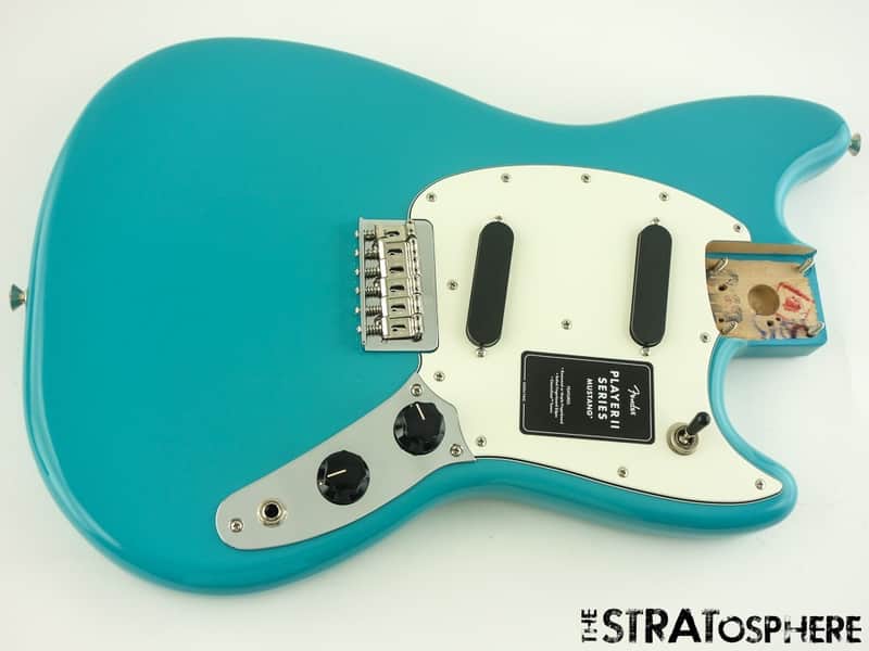 Fender Player II Mustang Series LOADED BODY Alder Offset Shape Aquatone Blue image 1