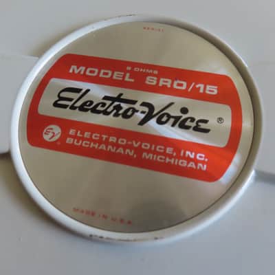 ELECTRO-VOICE SRO/15 70's near MINT w/ Original Cone #76575 CLEAN & Paperwork Schematic image 7