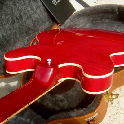 ♚ GEM !♚ 2013 Gibson ES-335 Dot Figured LEFT HANDED ♚ CHERRY 'AAA' FLAME ♚ 60's Neck *Lefty image 10