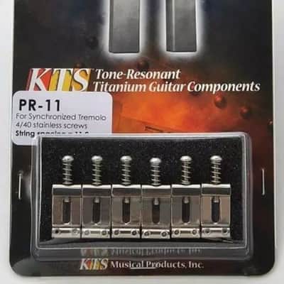 KTS Titanium Bridge Saddles For 2 3/16" String Spaced Bridges Only~JP~PR-11~New image 1