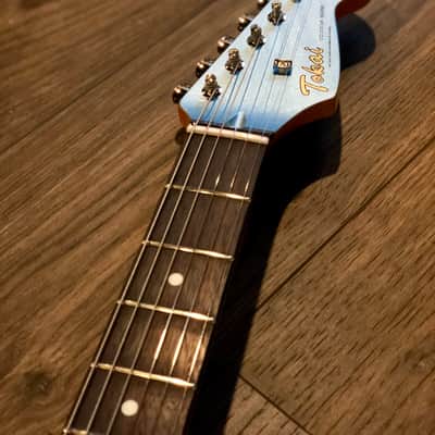 Tokai AST-104 IBL/R Goldstar Sound Japan in Ice Blue Metallic with Rosewood FB image 4