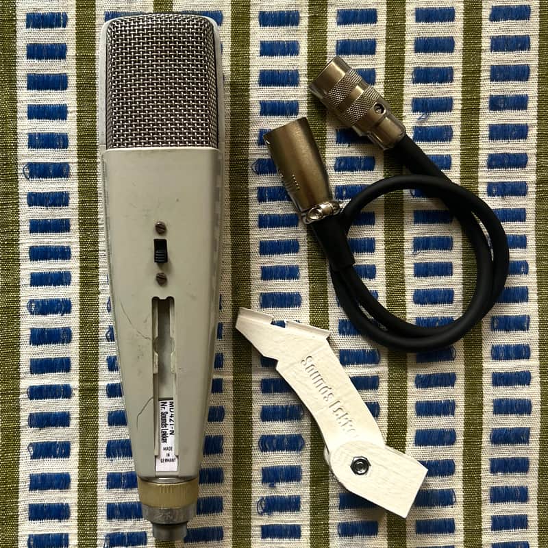 *Serviced* 1960's Sennheiser MD 421-N Cardioid Dynamic Microphone White Grey MD421N MD421-N image 1