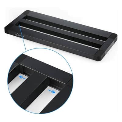 Donner 20''x 8'' Guitar Pedal Board Case Aluminium Pedalboard with Carrying Bag image 6