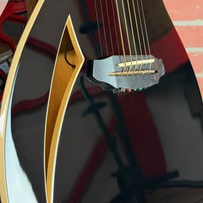 ESP LTD TL-6 Thinline Acoustic-Electric Guitar - Black image 10