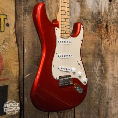 Fender 50th Anniversary American Series Stratocaster with Maple Fretboard 2004 - Chrome Red image 3