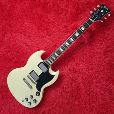 Burny RSG-60 '63 Revival Series - SG Standard - 1988 - White - Original VH-3 Pickups - Made In Japan MIJ image 2