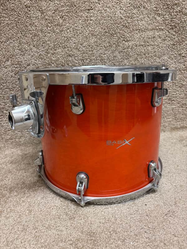 Basix Tom w/ Suspension Mount 13x11 Orange Stain image 1