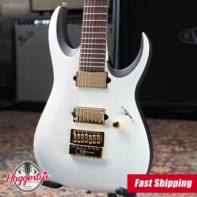 Ibanez K7YANG Brian "Head" Welch Signature 7-String Electric Guitar - Matte White with Gig Bag image 1
